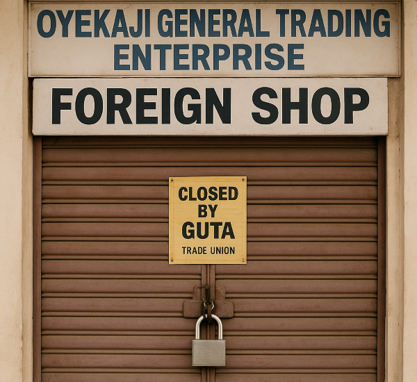 padlocked shop ghana nigeria